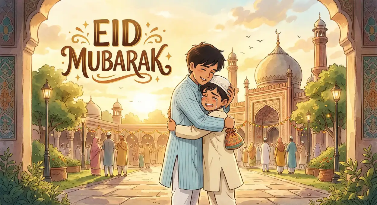 Free Download Eid Mubarak Captions Hindi - High Quality Eid Mubarak Image