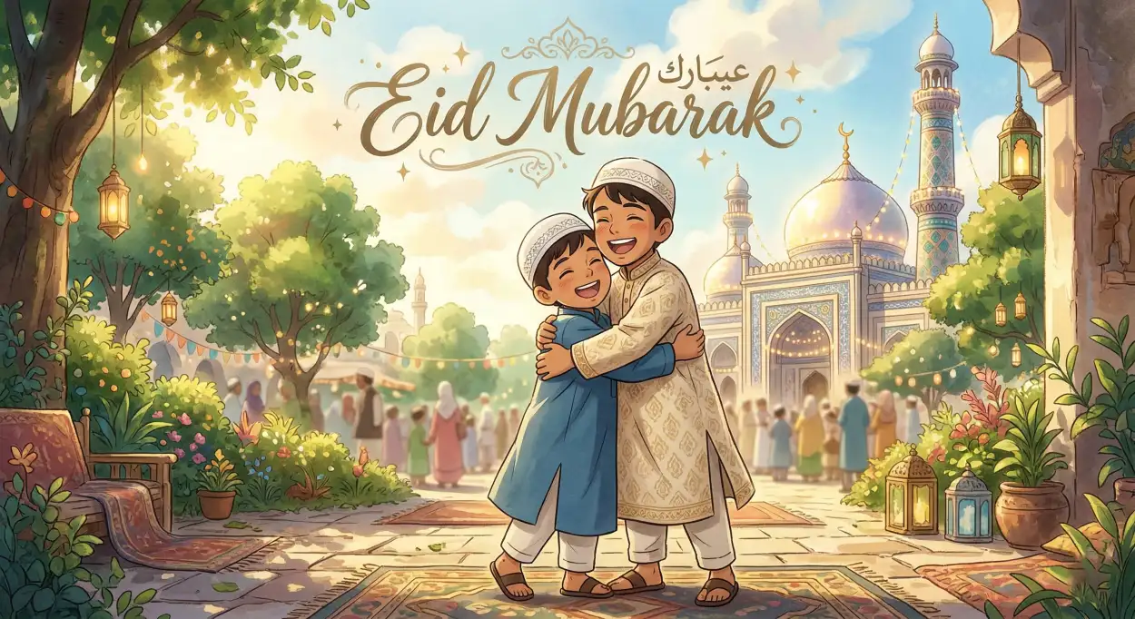 Free Download Eid Mubarak Status Hindi - High Quality Eid Mubarak Image