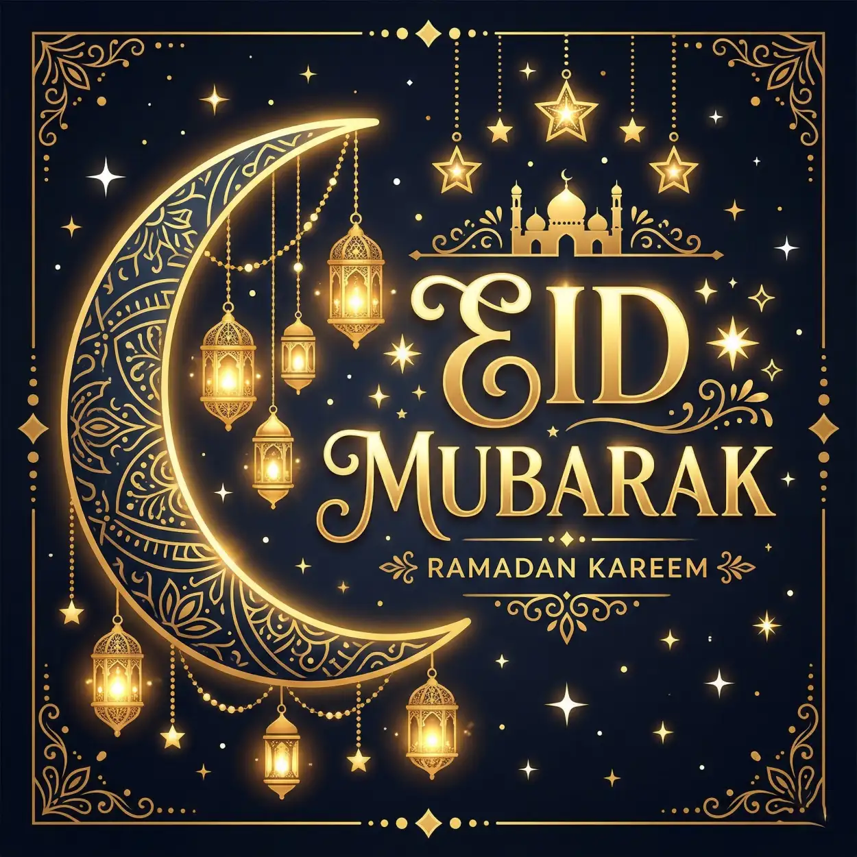 Free Download Eid Mubarak Wishes For Clients - High Quality Eid Mubarak Image