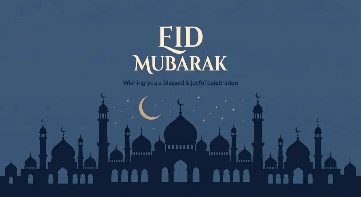 Free Download Eid Mubarak Wishes For Customers - High Quality Eid Mubarak Image