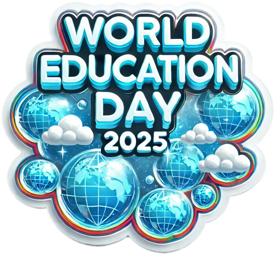 Elebratory World Education Day 2025 Png Graphics - Royalty Free World Education Day Png Image | Pngmagic Free Download Elebratory World Education Day 2025 Png Graphics - High Quality World Education Day Png PNG Image