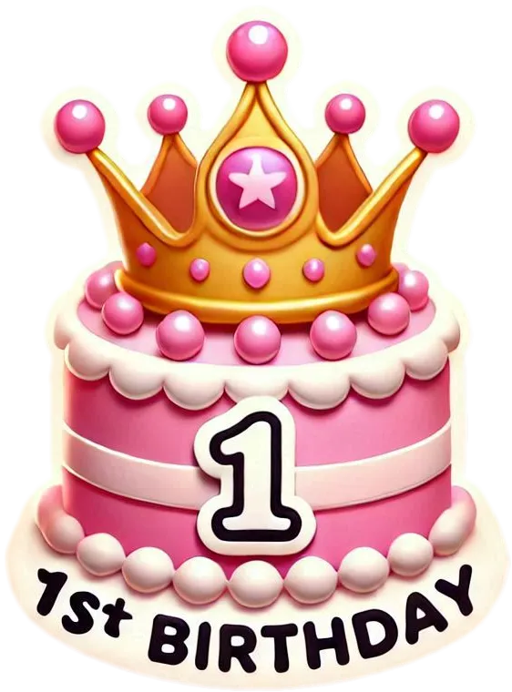 Elegant Floral 1st Birthday Cake Png Images - Royalty Free 1st Birthday Cake Png Image | Pngmagic Free Download Elegant Floral 1st Birthday Cake Png Images - High Quality 1st Birthday Cake Png PNG Image