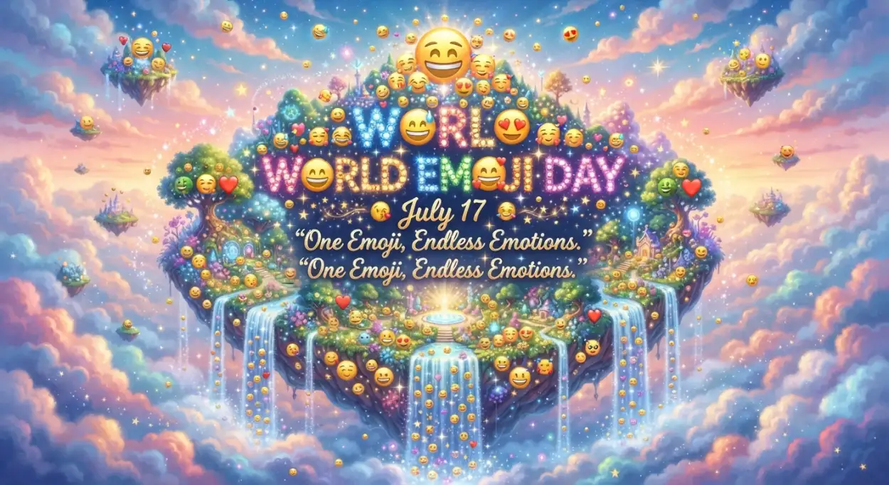 Free Download Emoji Celebration Artwork - High Quality World Emoji Day Poster 2026 Image