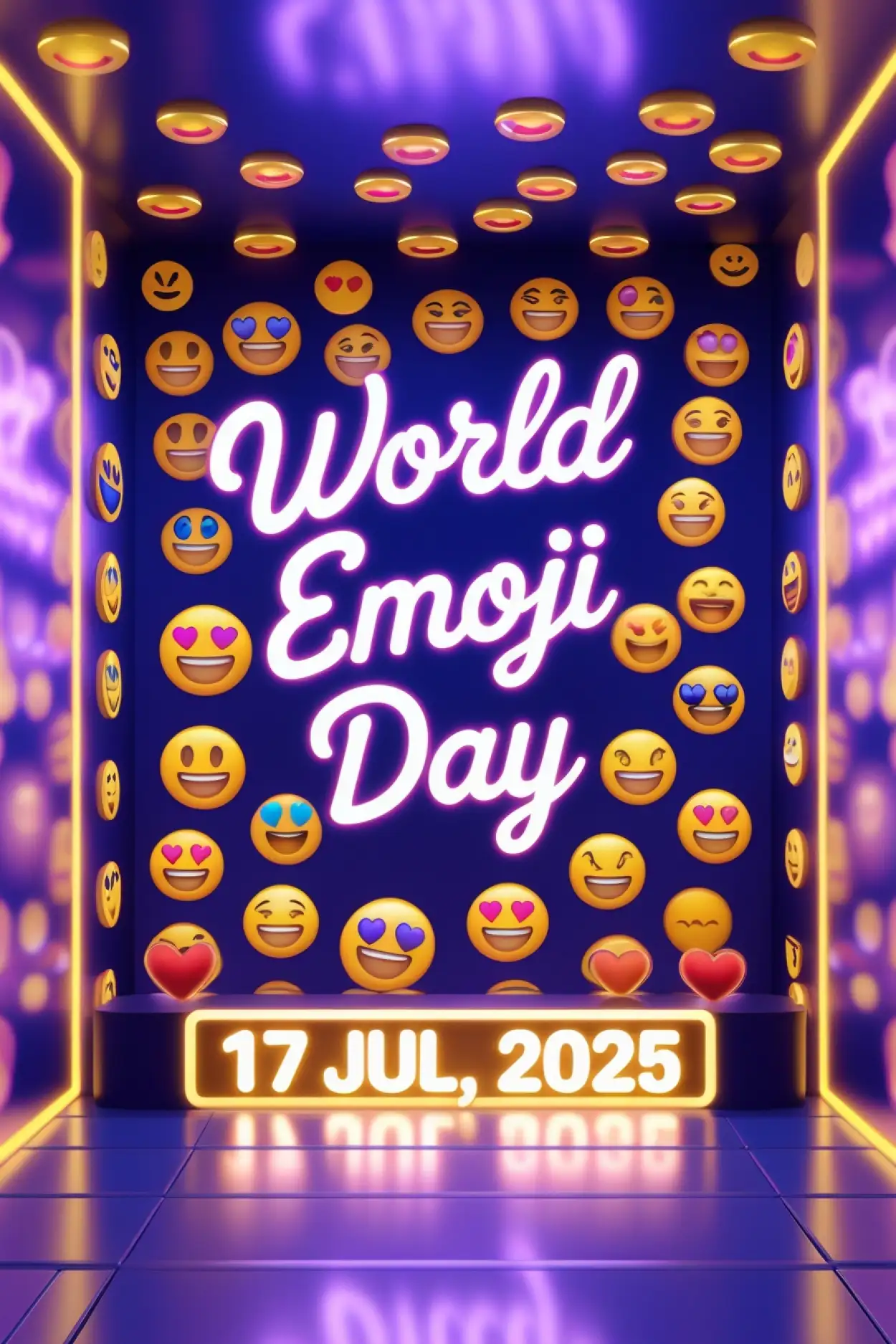 Emoji Celebration Hd Image For Story - Royalty Free World Emoji Day Image | Pngmagic Free Download Emoji Celebration Hd Image For Story - High Quality World Emoji Day Background
