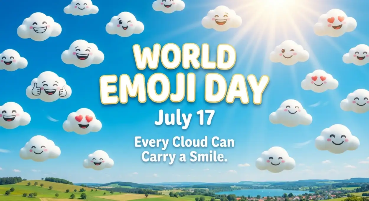 Free Download Emoji Day Awareness Campaign Poster - High Quality World Emoji Day Poster 2026 Image