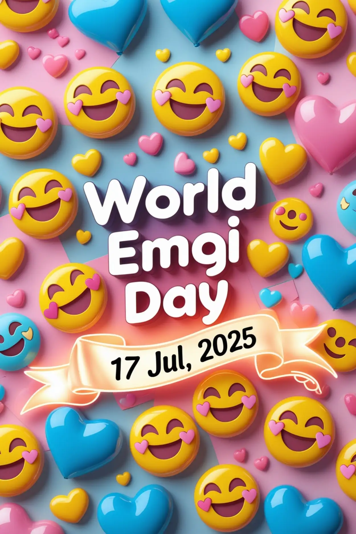Free Download Emoji Day Dp For Whatsapp And Facebook - High Quality World Emoji Day Background