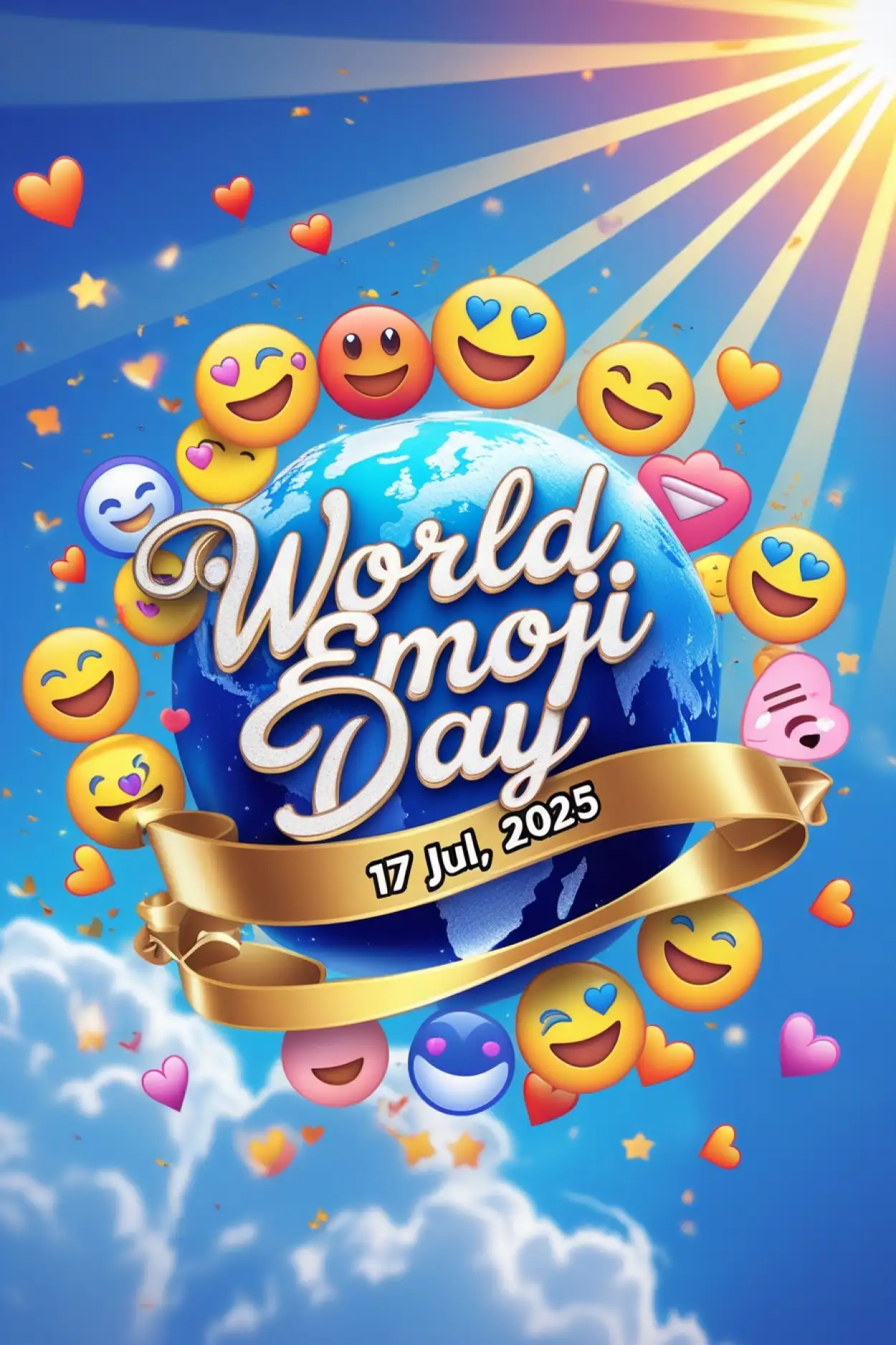 Free Download Emoji Day Educational Activity For Kids - High Quality World Emoji Day Background
