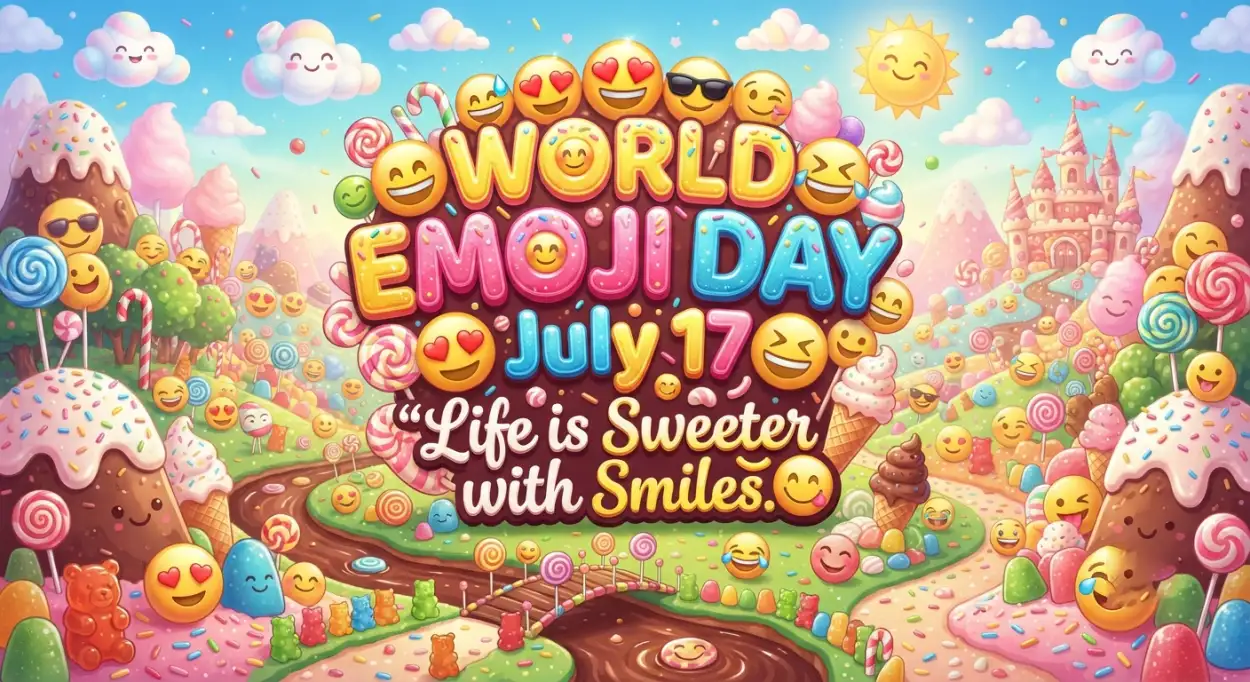 Free Download Emoji Day Greeting Poster - High Quality World Emoji Day Poster 2026 Image