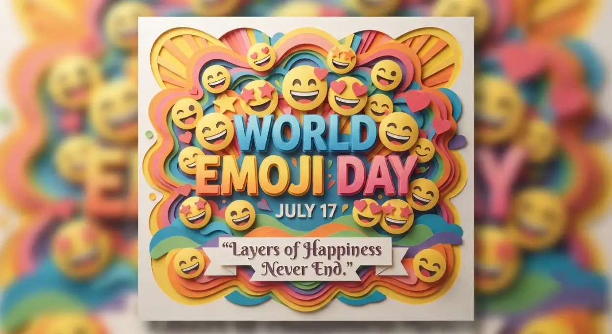 Free Download Emoji Day Office Decoration Poster - High Quality World Emoji Day Poster 2026 Image