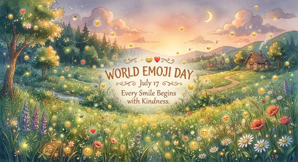 Free Download Emoji Day Printable Art Poster - High Quality World Emoji Day Poster 2026 Image