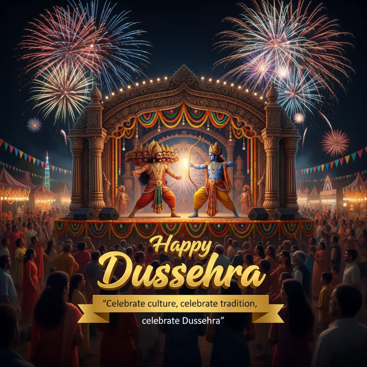 Free Download Emotional Happy Dussehra Quotes In Hindi - High Quality Happy Dussehra With Quotes Image