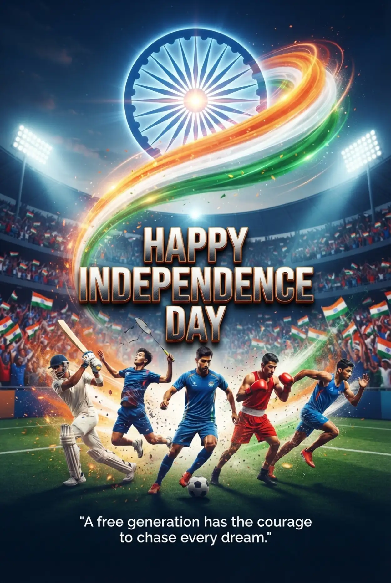 Free Download Emotional Independence Day Wishes 2026 - High Quality Indian Independence Day Wishes 2026 Image