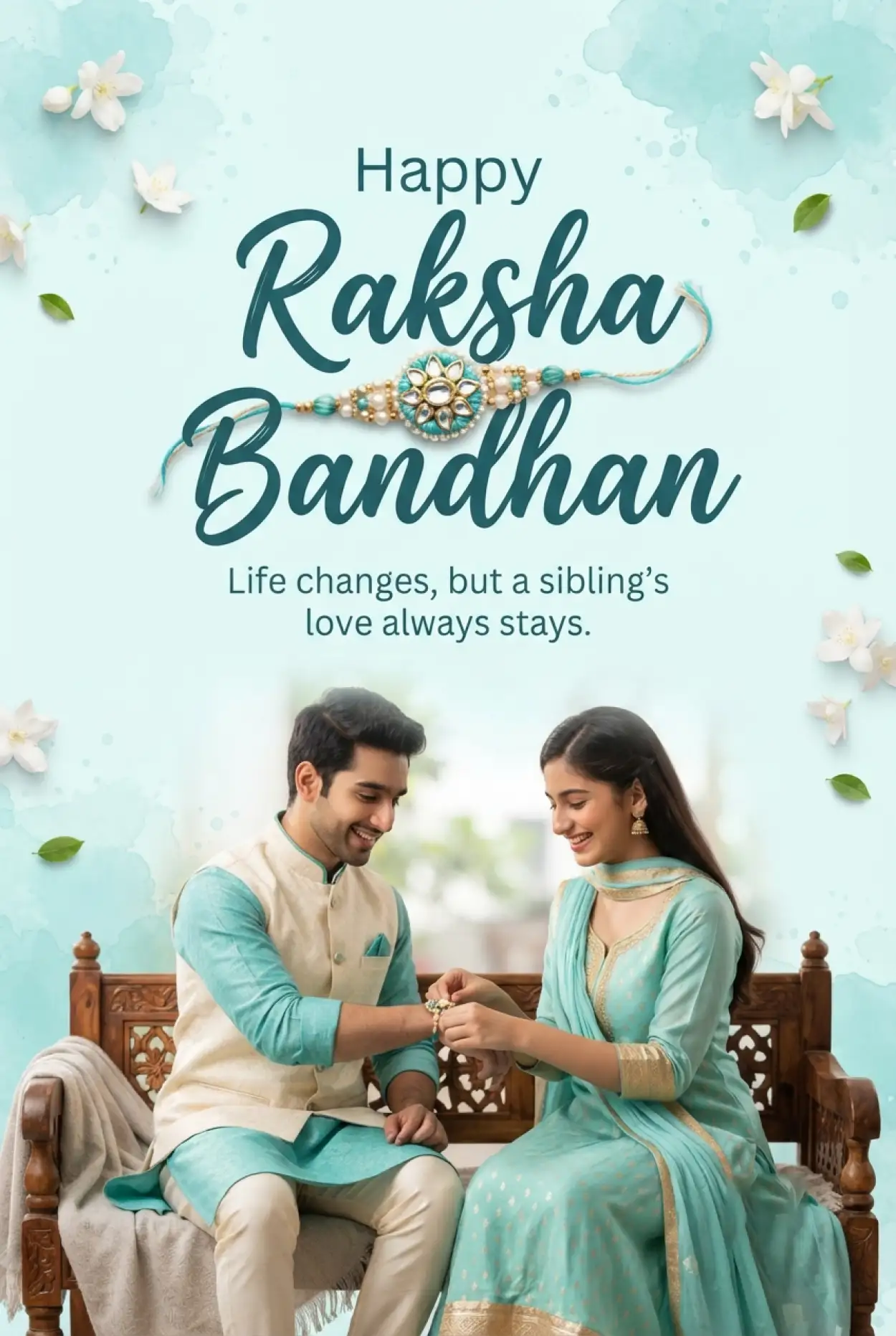 Free Download Emotional Raksha Bandhan Greetings For Loving Brother - High Quality Happy Raksha Bandhan Greetings Image