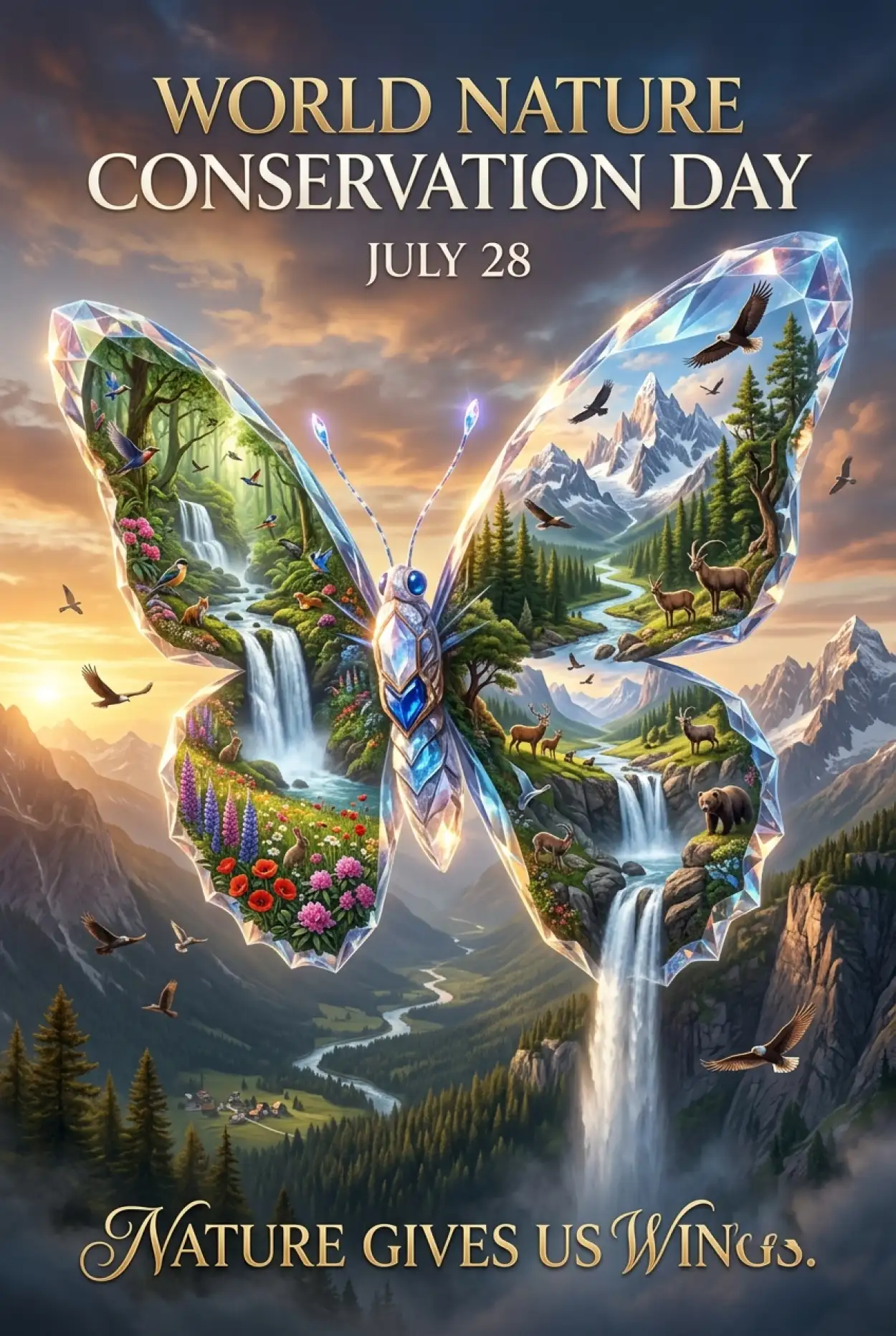 Free Download Environmental Awareness Digital Flyer - High Quality World Nature Conservation Day 2026 Image