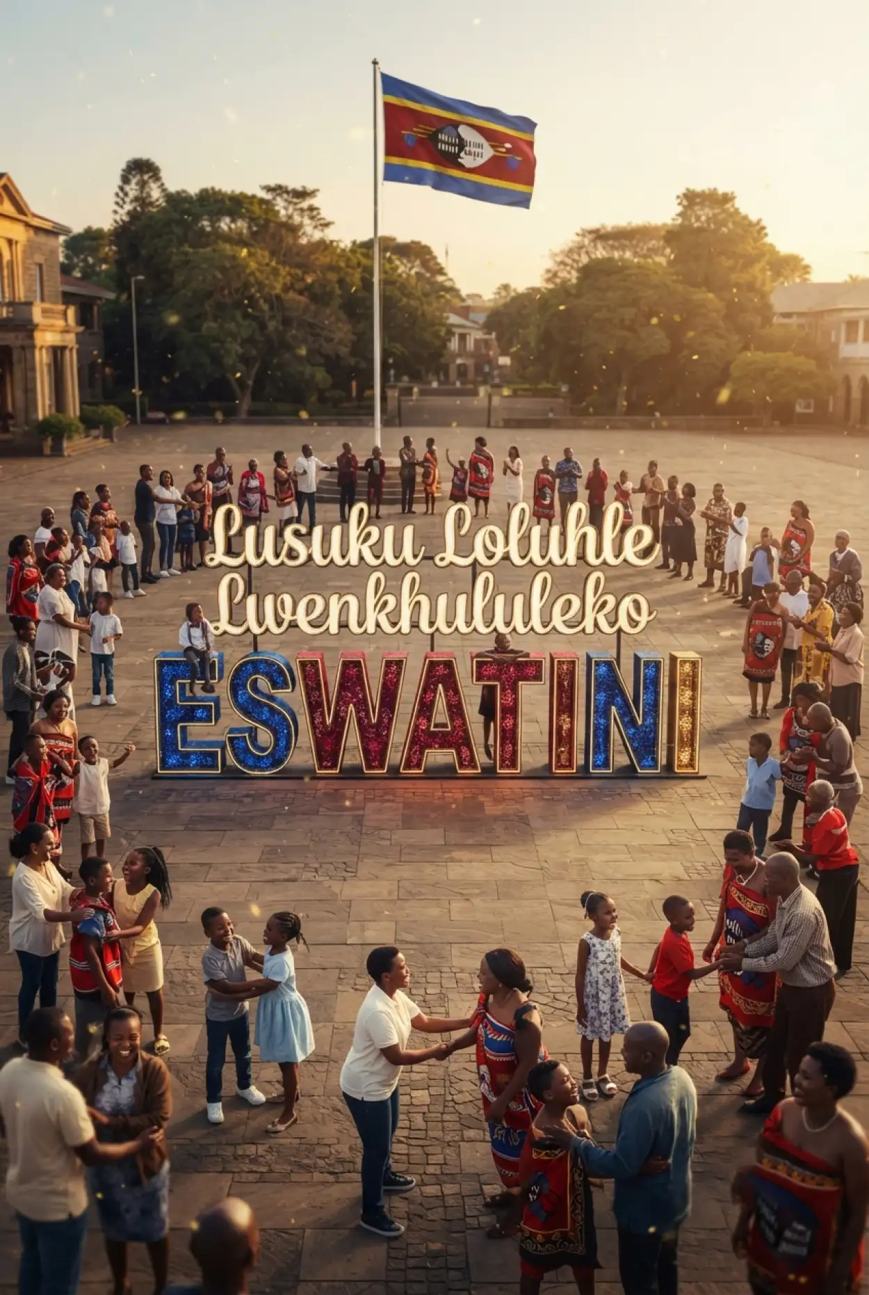 Free Download Eswatini Independence Day Family Celebration Images - High Quality Eswatini Independence Day 2026 Image