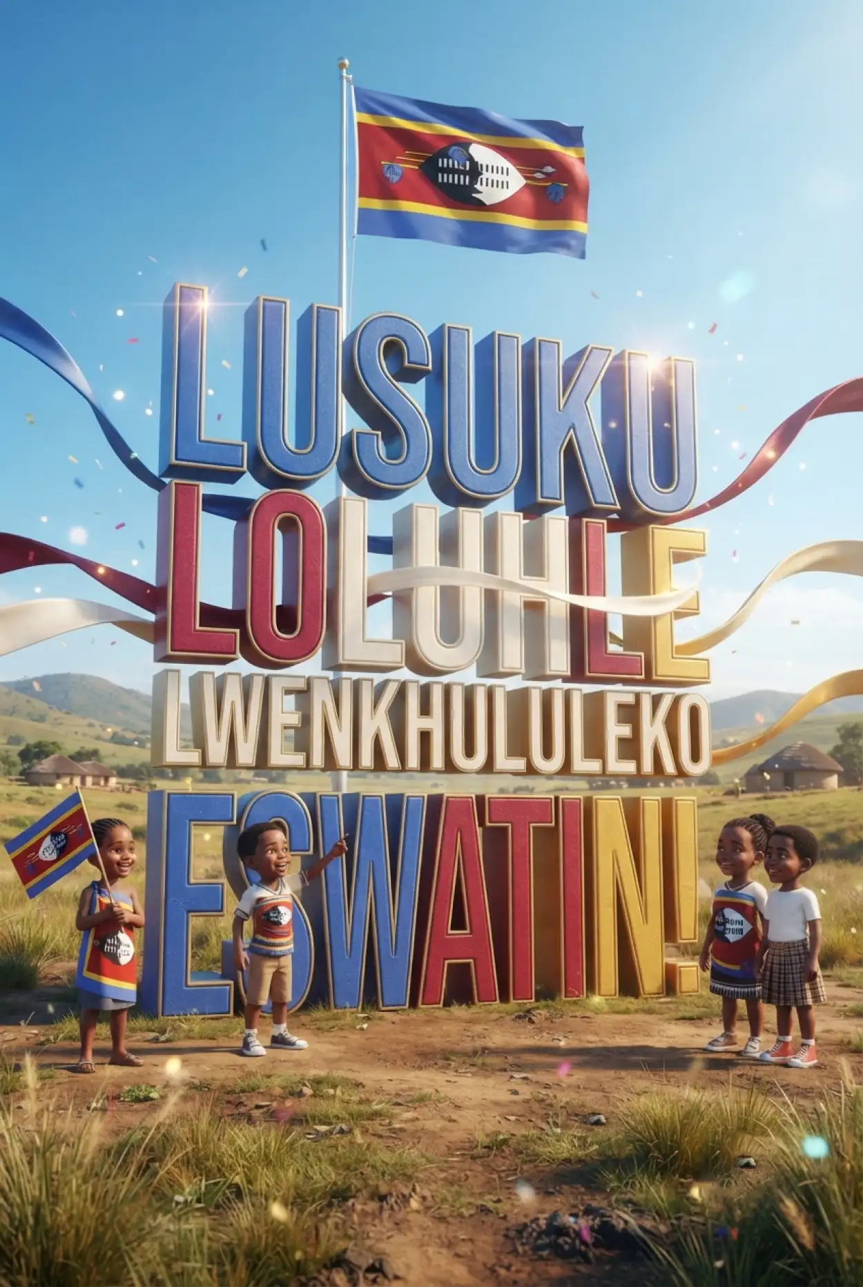 Free Download Eswatini Independence Day Flag Images 2026 - High Quality Eswatini Independence Day 2026 Image