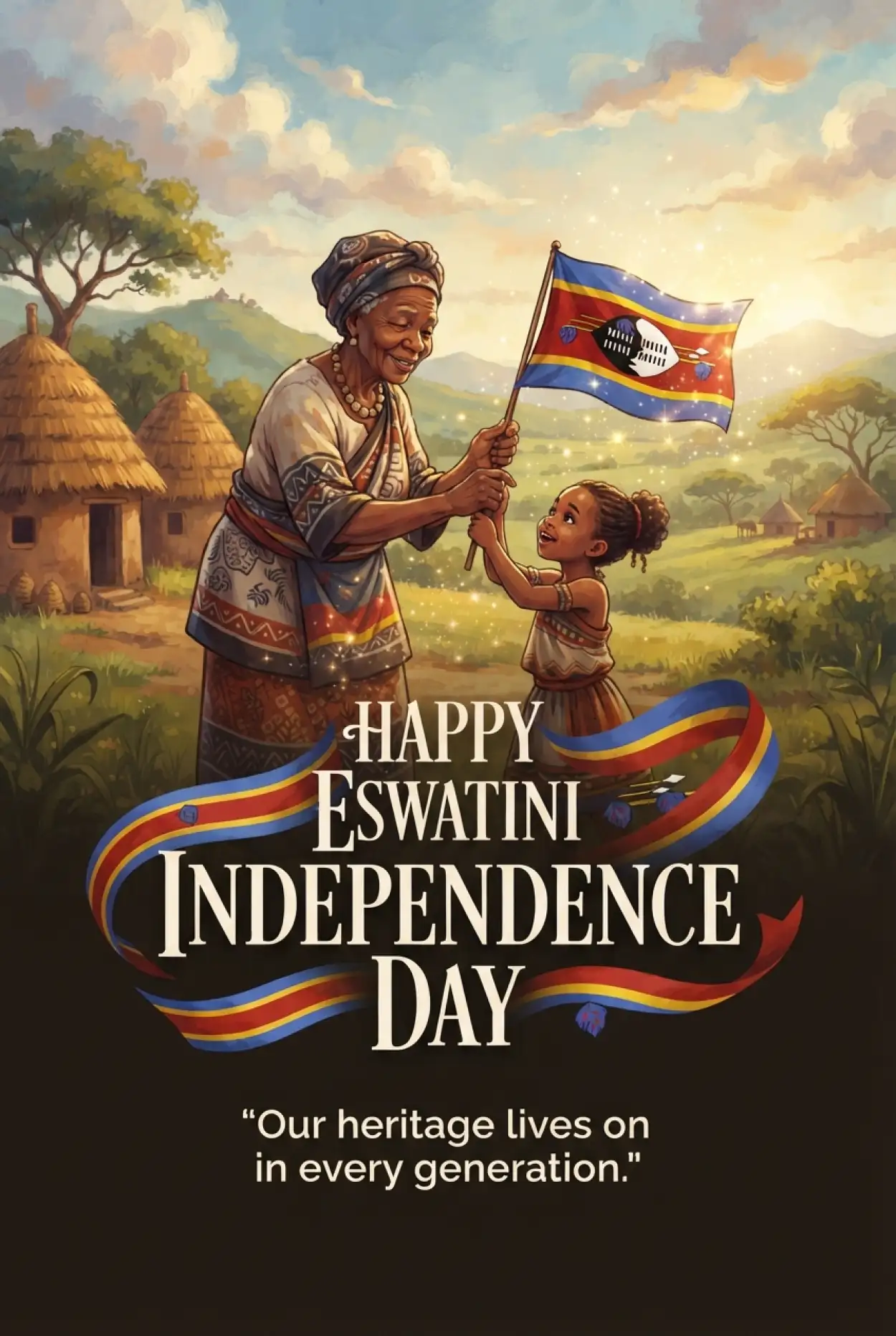 Free Download Eswatini Independence Day Greetings For Facebook Post - High Quality Eswatini Independence Day 2026 Image