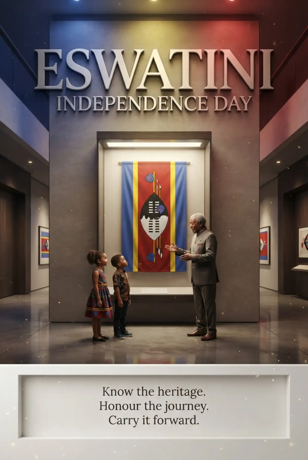 Free Download Eswatini Independence Day Modern Poster Design - High Quality Eswatini Independence Day 2026 Image