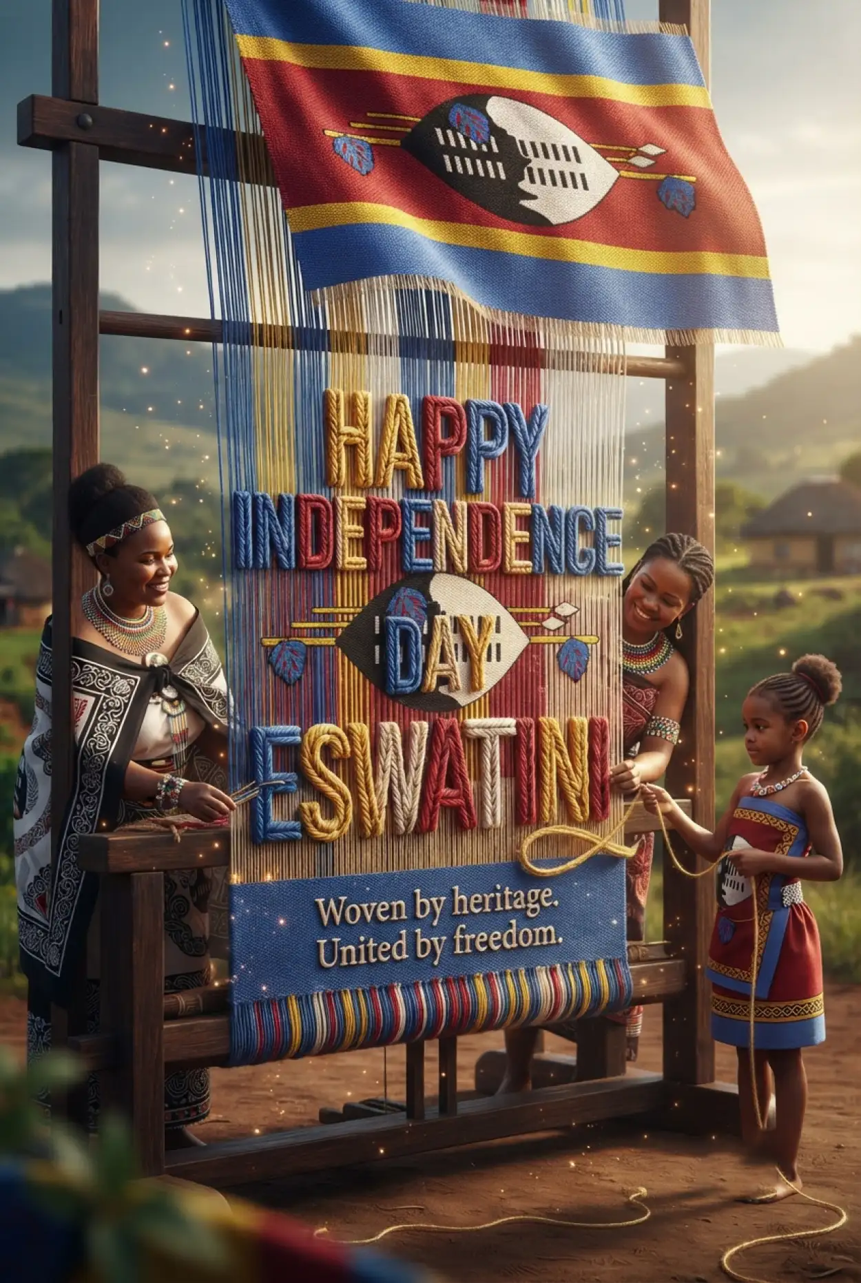 Free Download Eswatini Independence Day Wishes With Flag - High Quality Eswatini Independence Day 2026 Image