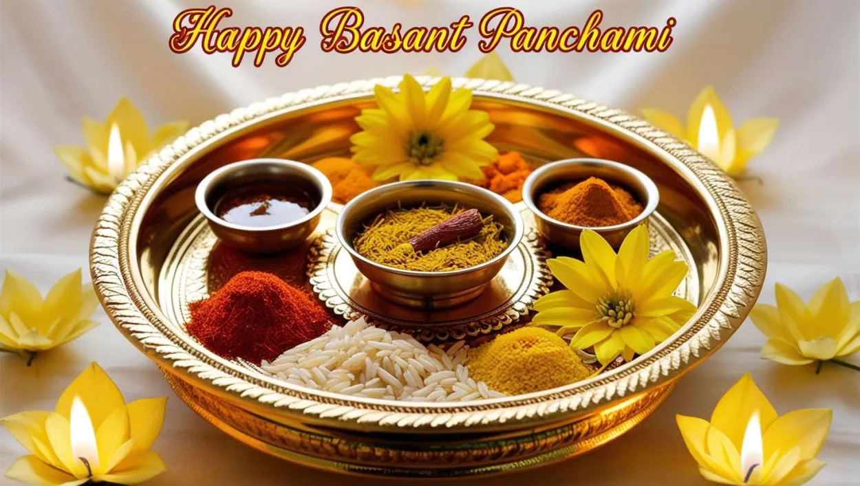 Ethnic Yellow Background With Diya And Puja Thali - Royalty Free Yellow-themed Backgrounds For Basant Panchami Image | Pngmagic Free Download Ethnic Yellow Background With Diya And Puja Thali - High Quality Yellow-themed Backgrounds For Basant Panchami Background