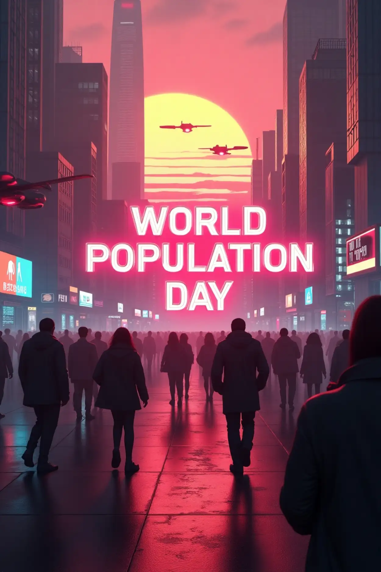 Free Download Eye-catching Poster For World Population Day - High Quality World Population Day Background