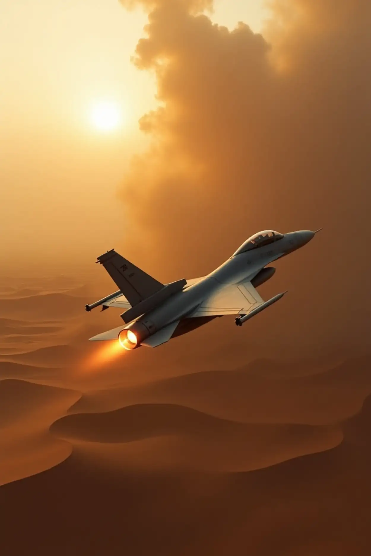 Free Download F16 Flying Above Clouds Background Image - High Quality F16 Fighter Jet Background
