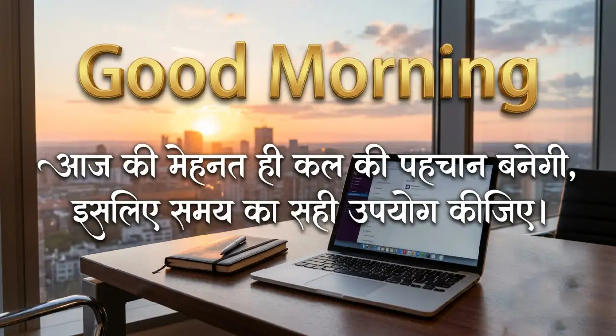Free Download Facebook Good Morning Quotes Hindi - High Quality Good Morning Motivational Quotes Hindi Image