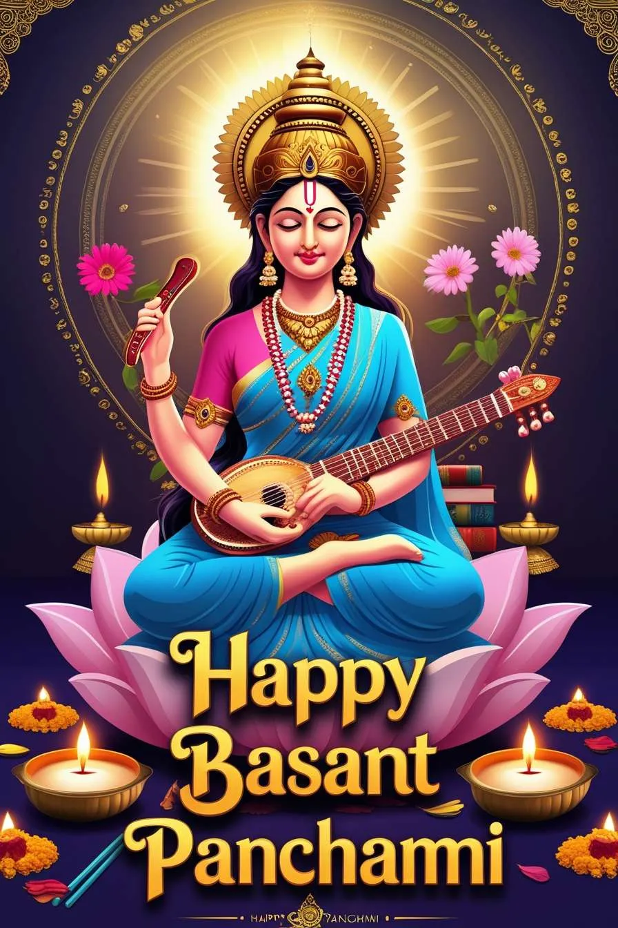 Free Download Facebook Whatsapp Happy Basant Panchami Images - High Quality Happy Basant Panchami Background