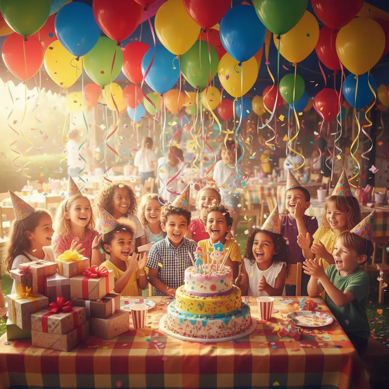 Fantasy Children Day Background With Rainbow Sky - Royalty Free Childrens Day Background Image | Pngmagic Free Download Fantasy Children Day Background With Rainbow Sky - High Quality Childrens Day Background Background