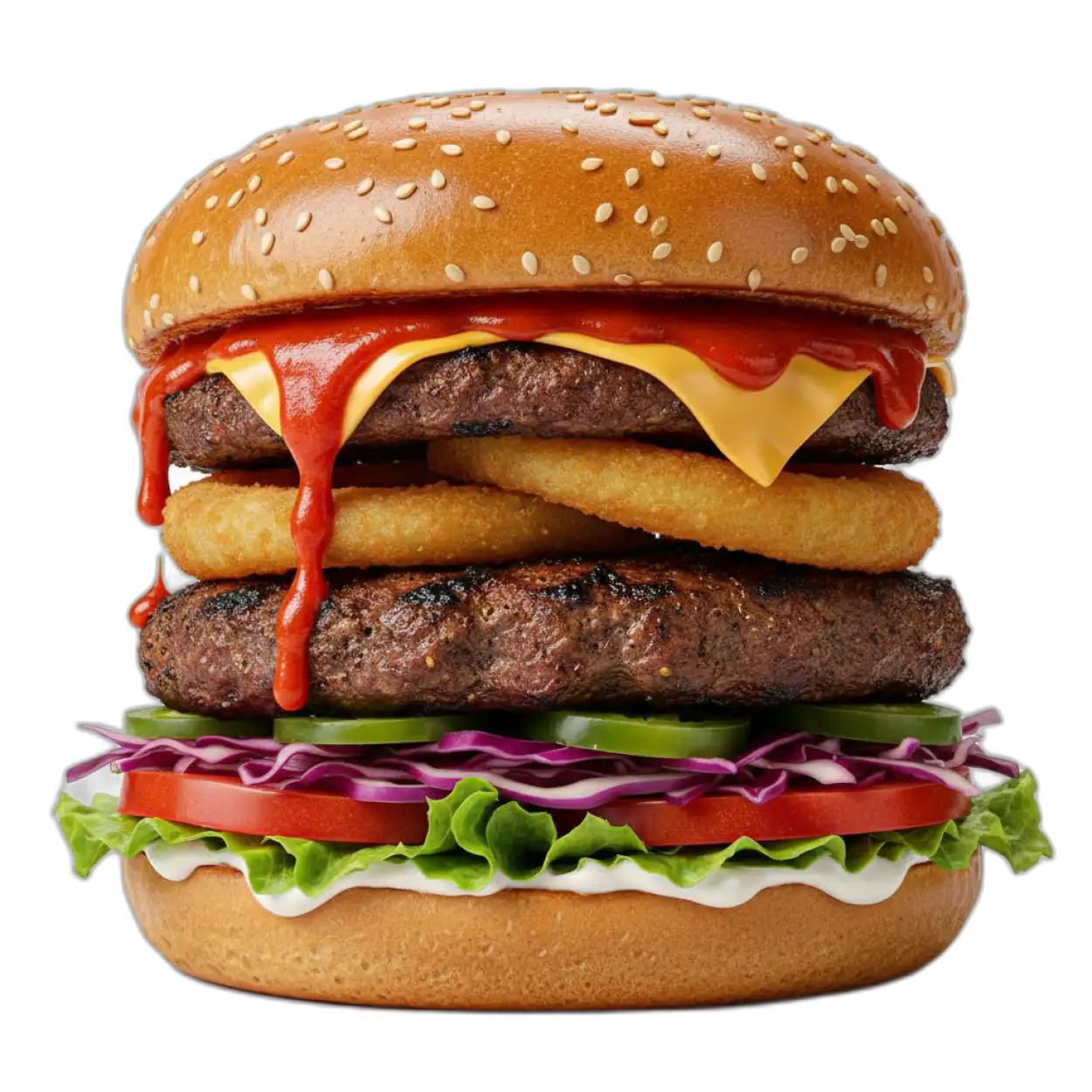 Free Download Fast Food Burger Png - High Quality Burger Png Transparent PNG