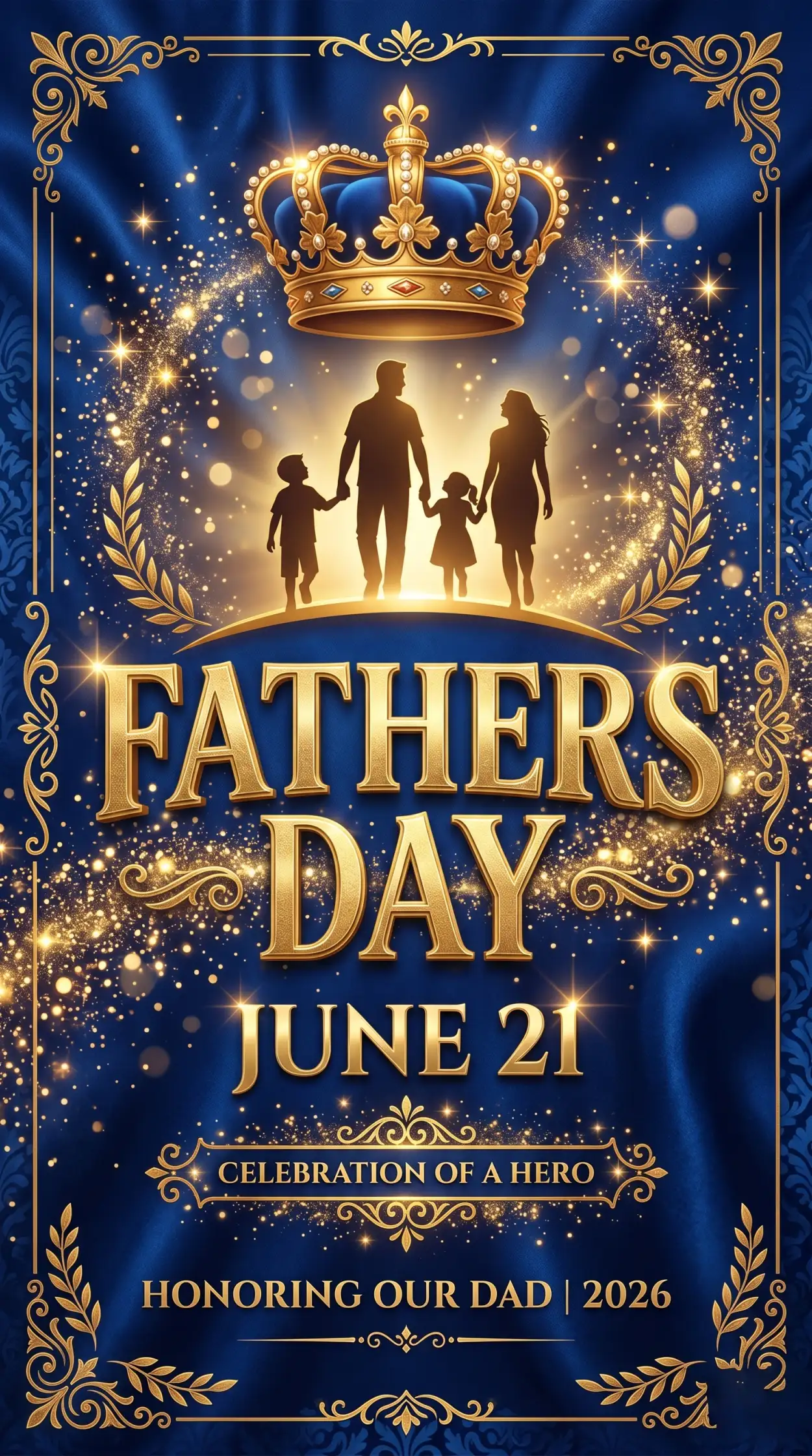 Free Download Fathers Day 2026 Appreciation Poster Design - High Quality Fathers Day 2026 Image