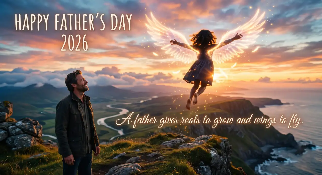 Free Download Fathers Day 2026 Emotional Messages - High Quality Happy Fathers Day 2026 Image