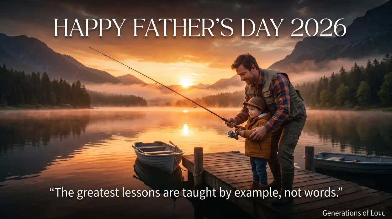 Free Download Fathers Day 2026 Inspirational Quotes - High Quality Happy Fathers Day 2026 Image