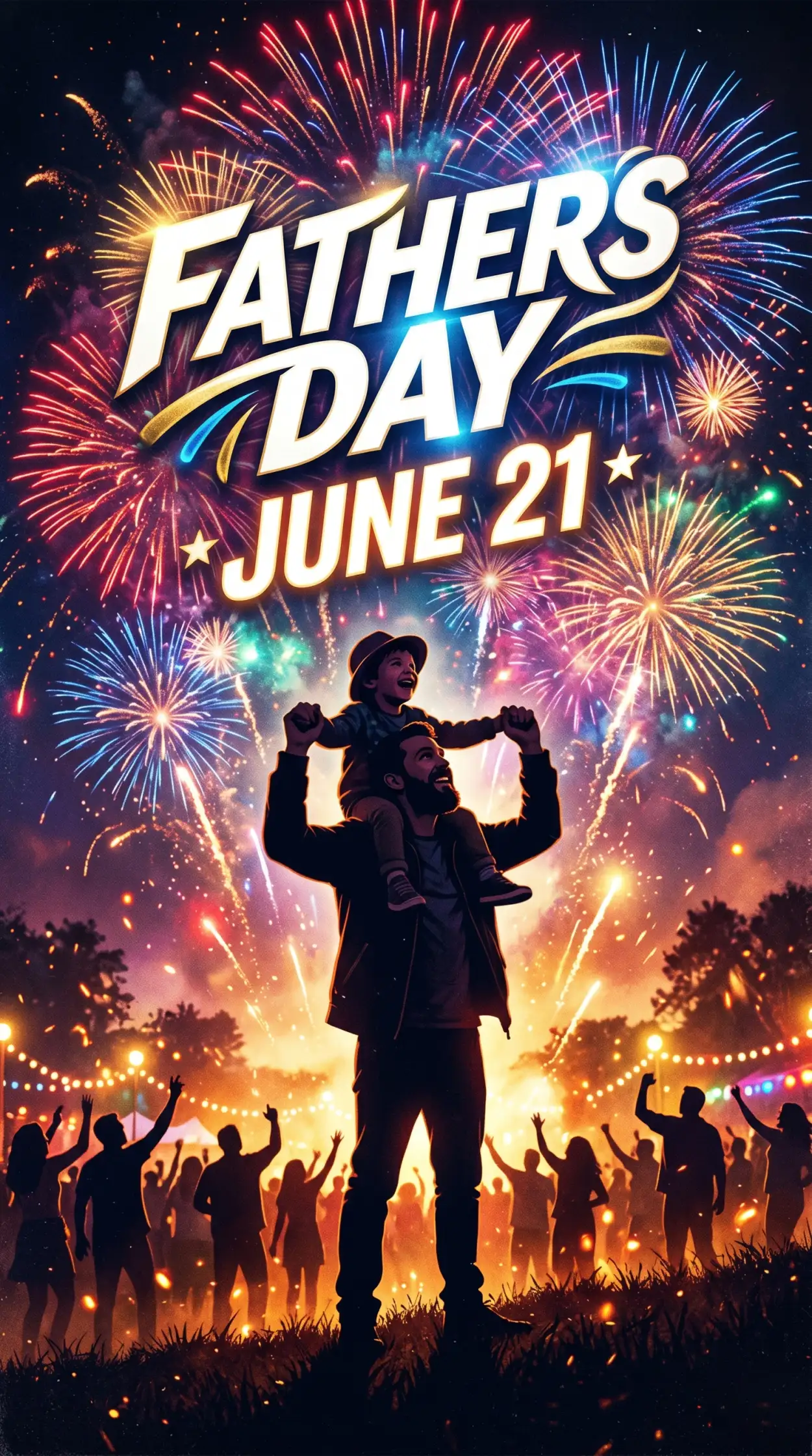 Free Download Fathers Day 2026 Office Celebration Poster - High Quality Fathers Day 2026 Image