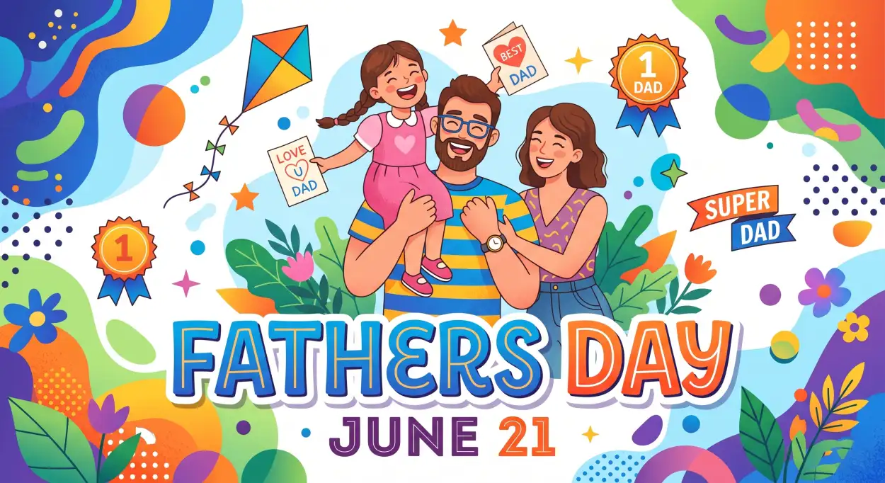Free Download Fathers Day 2026 Social Sharing Graphics - High Quality Fathers Day 2026 Image