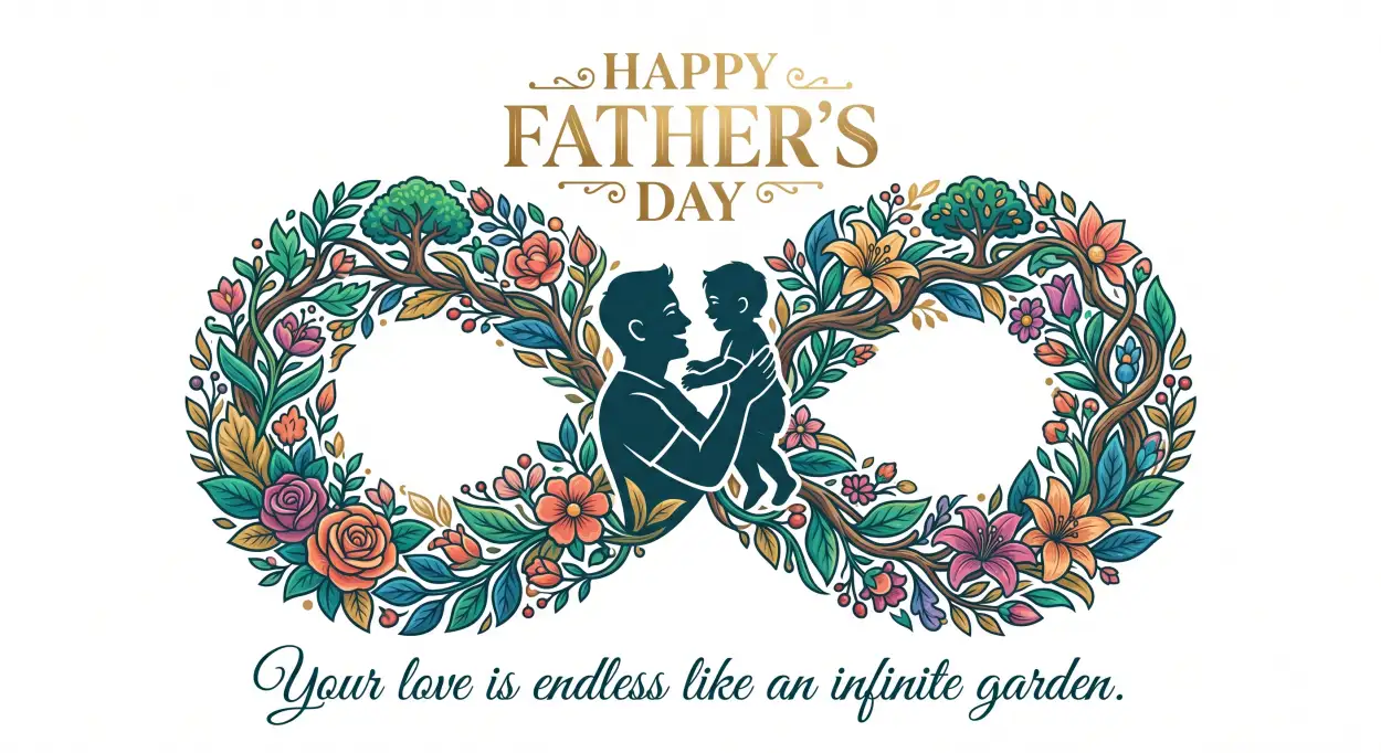 Free Download Fathers Day Greeting Card Eps Vector - High Quality Happy Fathers Day Greeting Card Image