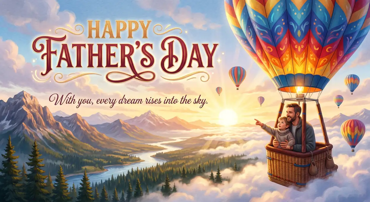 Free Download Fathers Day Greeting Card For Email - High Quality Happy Fathers Day Greeting Card Image