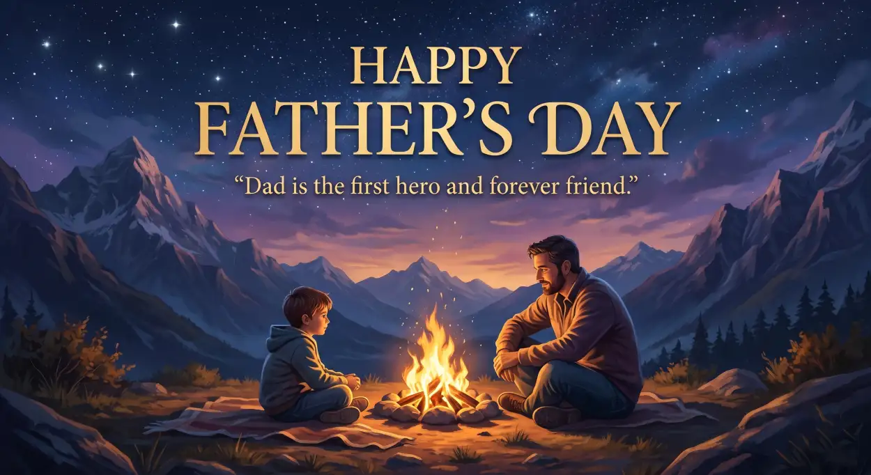 Free Download Fathers Day Greeting Card For Facebook - High Quality Happy Fathers Day Greeting Card Image