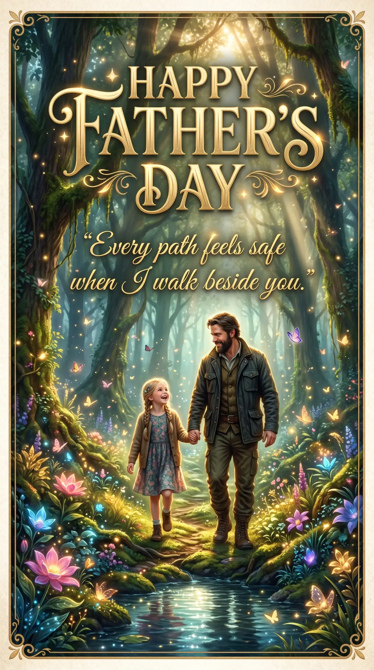 Free Download Fathers Day Greeting Card From Kids - High Quality Happy Fathers Day Greeting Card Image