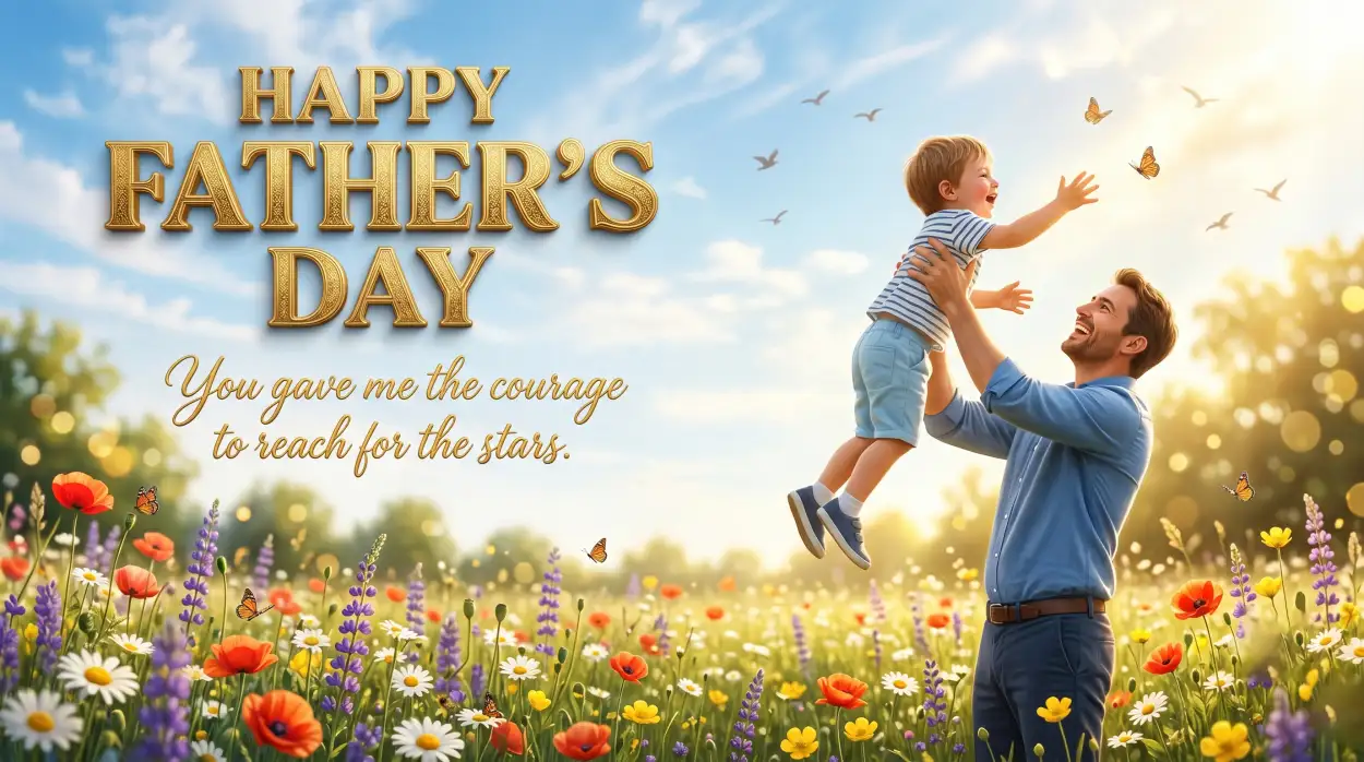 Free Download Fathers Day Greeting Card Hd Image - High Quality Happy Fathers Day Greeting Card Image