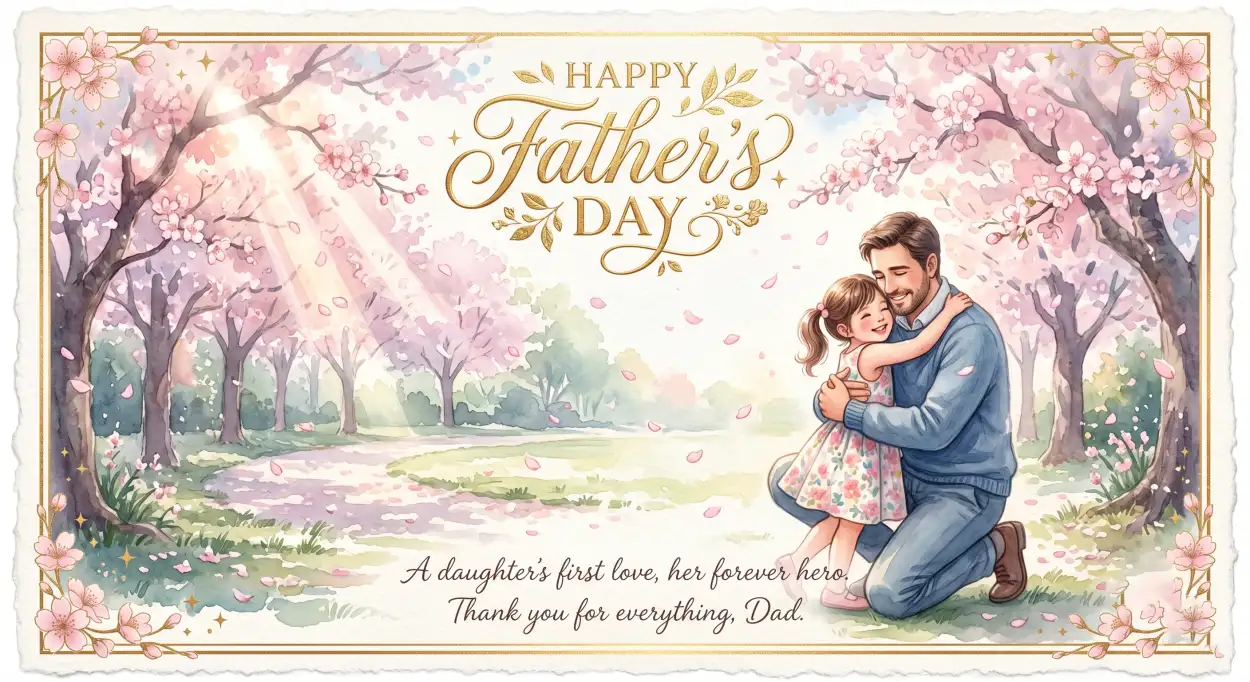 Free Download Fathers Day Greeting Card Stock Illustration - High Quality Happy Fathers Day Greeting Card Image