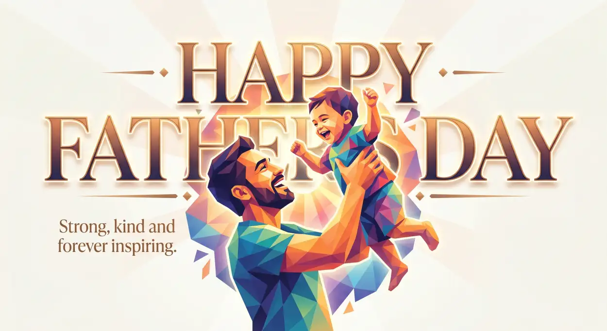 Free Download Fathers Day Greeting Card Vector Art - High Quality Happy Fathers Day Greeting Card Image