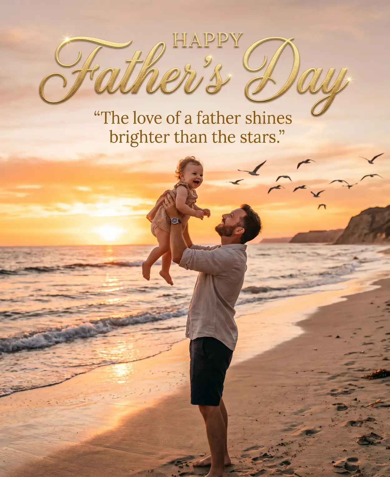Free Download Fathers Day Greeting Card With Quotes - High Quality Happy Fathers Day Greeting Card Image