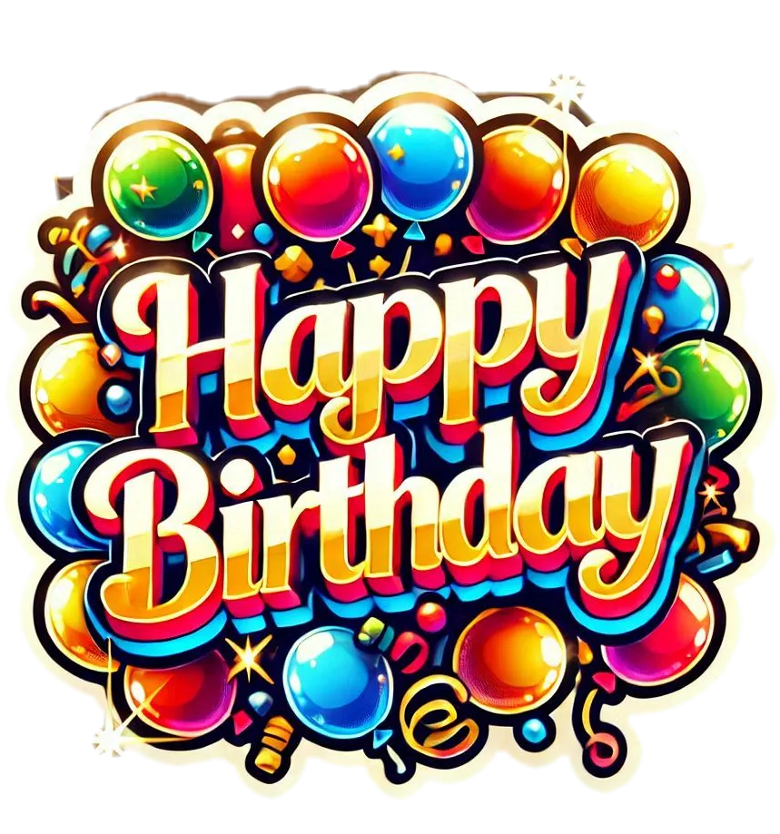 Festive Happy Birthday Colorful Balloon Text In Hd - Royalty Free Happy Birthday Image | Pngmagic Free Download Festive Happy Birthday Colorful Balloon Text In Hd - High Quality Happy Birthday PNG Image