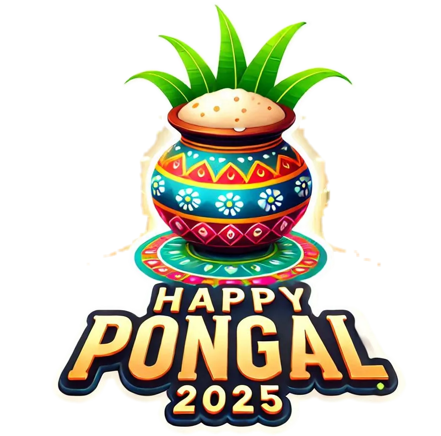 Festive Pongal 2025 Png For Posters - Royalty Free Happy Pongal 2025 Png Image | Pngmagic Free Download Festive Pongal 2025 Png For Posters - High Quality Happy Pongal 2025 Png PNG Image