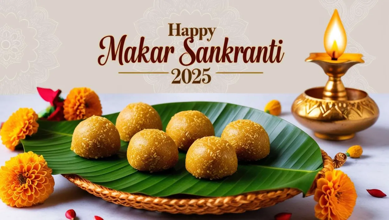 Festive Sweets Like Murmura Laddus For Makar Sankranti 2025 - Royalty Free Happy Makar Sankranti 2025 Image | Pngmagic Free Download Festive Sweets Like Murmura Laddus For Makar Sankranti 2025 - High Quality Happy Makar Sankranti 2025 Background