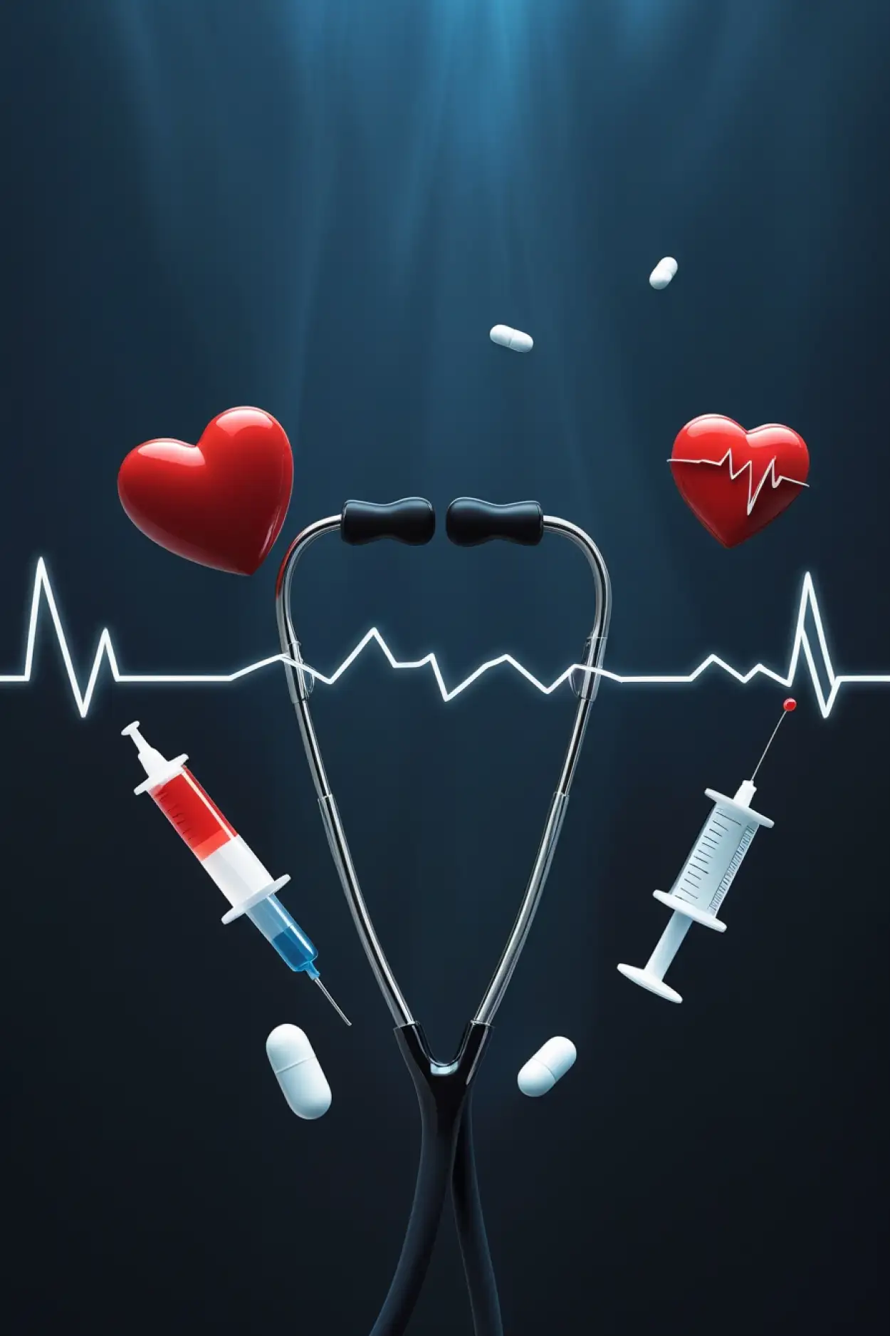 Free Download Flat Vector Medical Background Illustration - High Quality Medical Background Background