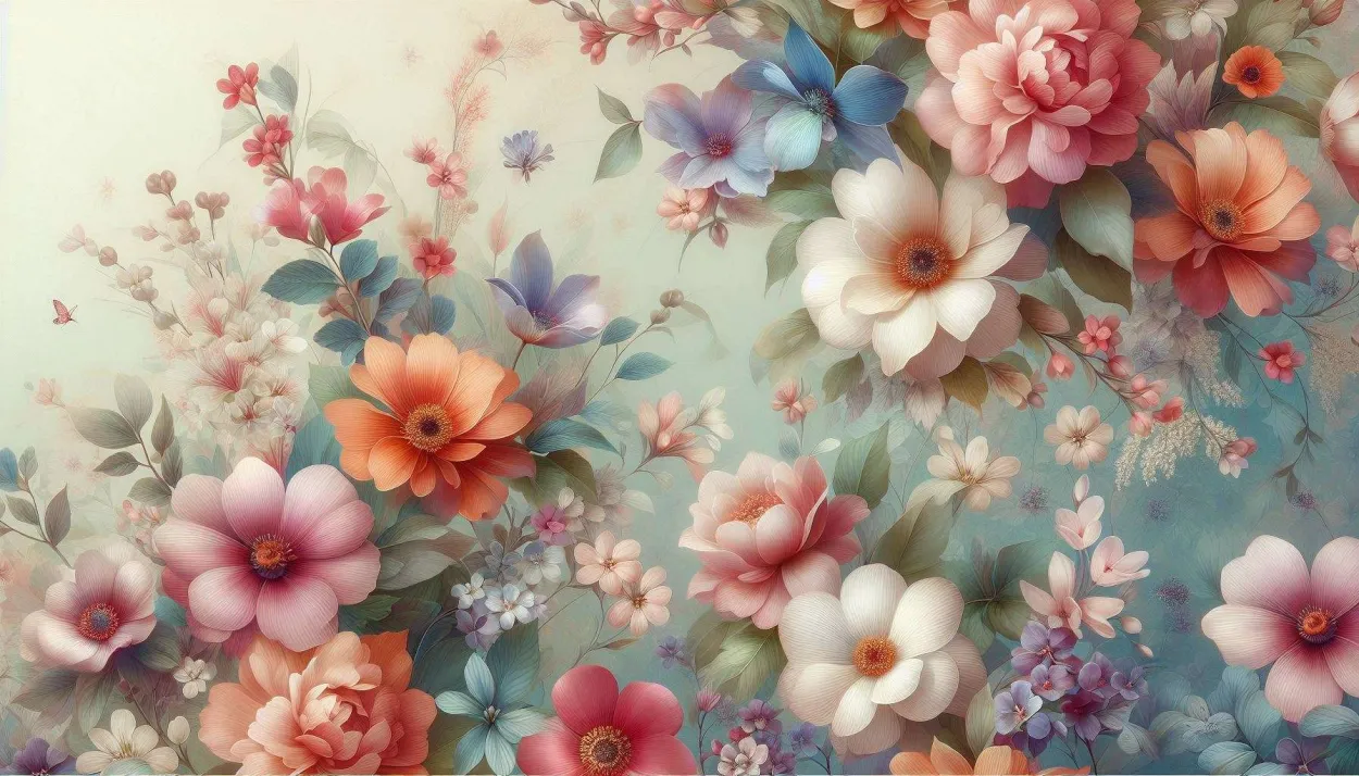 Floral Laptop Background Images With Beautiful And Colorful Flowers - Royalty Free Laptop Background Image | Pngmagic Free Download Floral Laptop Background Images With Beautiful And Colorful Flowers - High Quality Laptop Background Background