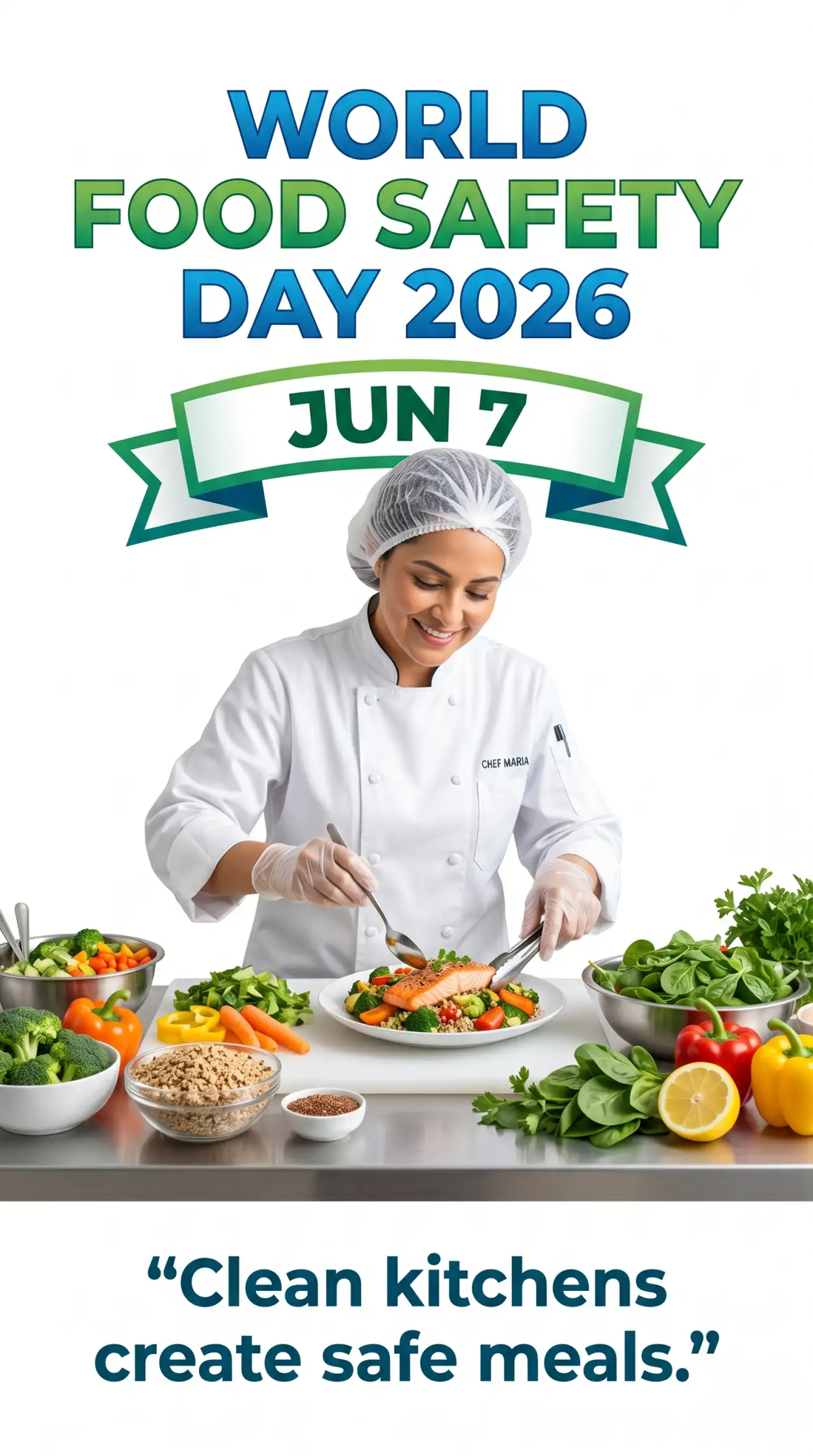 Free Download Food Safety Awareness Digital Marketing Banner - High Quality World Food Safety Day 2026 Image