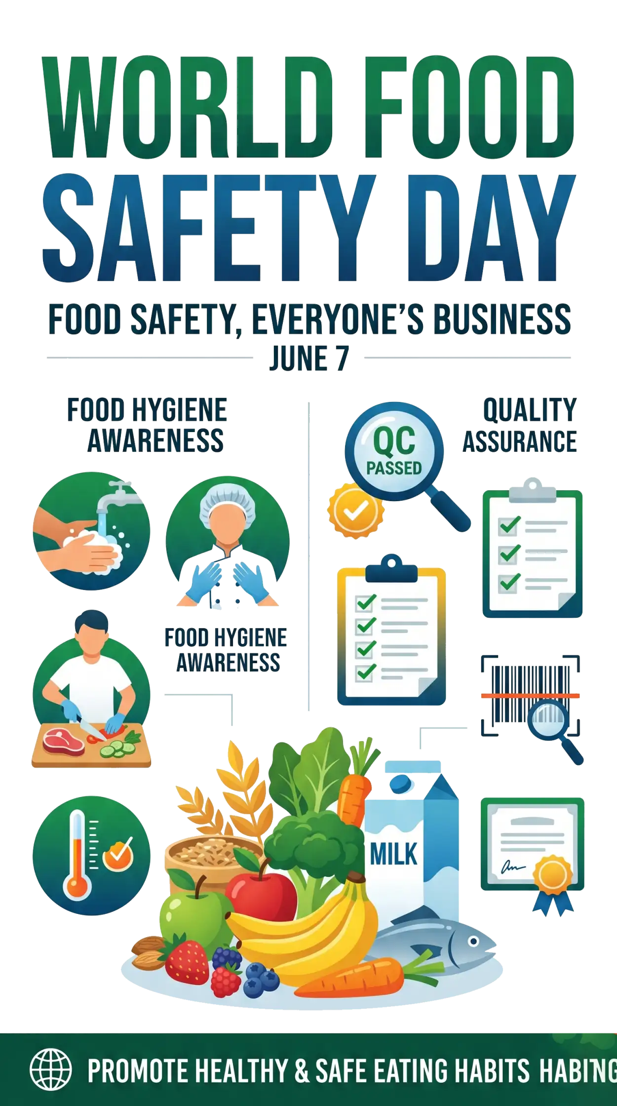 Free Download Foodborne Illness Prevention Png Image - High Quality World Food Safety Day Png Transparent PNG